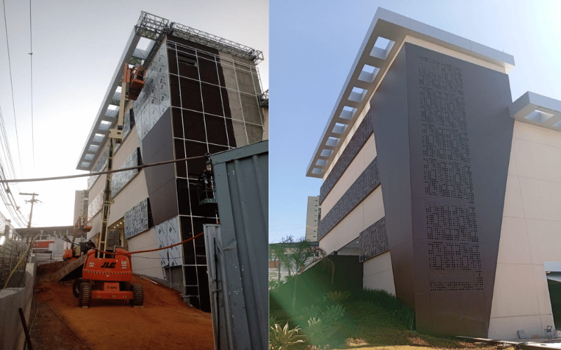 Revestimento e modernização do predio tal